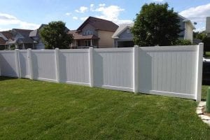 6 White Vinyl Privacy Fence