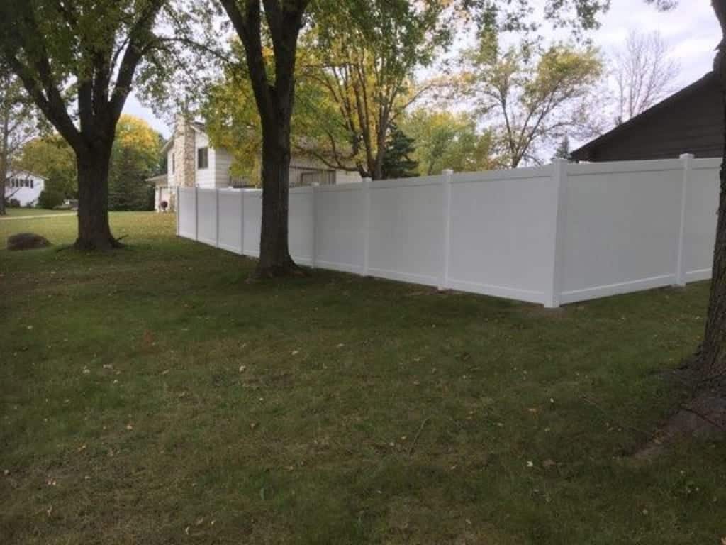 Vinyl Fence Company Lino Lakes Minnesota Northland Fencecontractor Installation Linolakes Mn