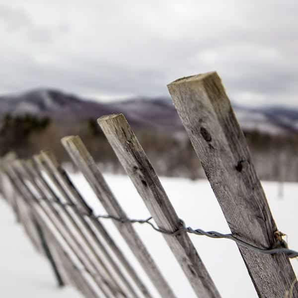 Wooden Fence Winterization