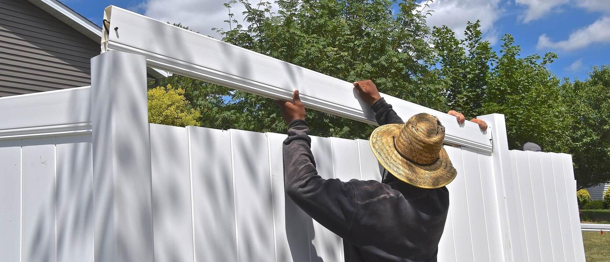 Repairing A Section Of Vinyl Fencing Northland Fence