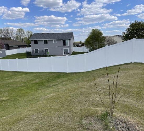 White Vinyl Privacy Fence Mn (8)