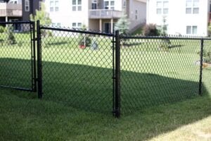 cost of black chain link fence