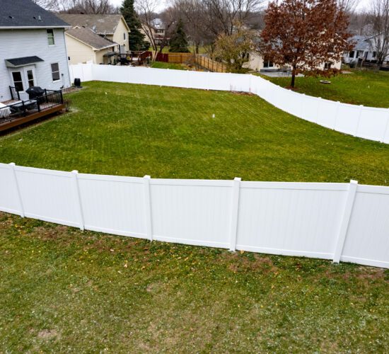 White Vinyl Privacy Fence