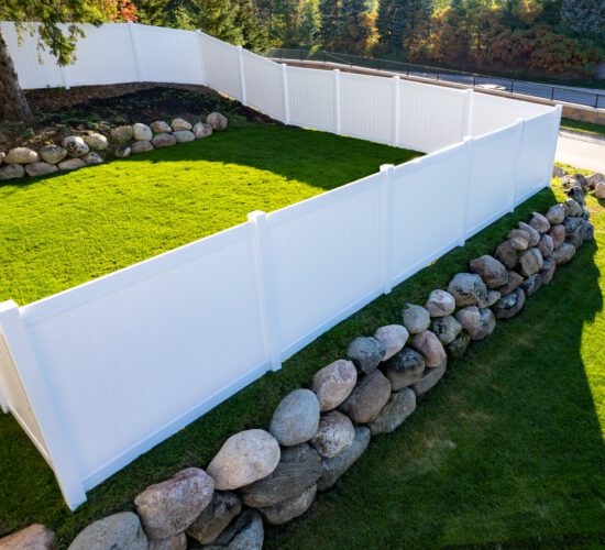 White Vinyl Privacy Fence