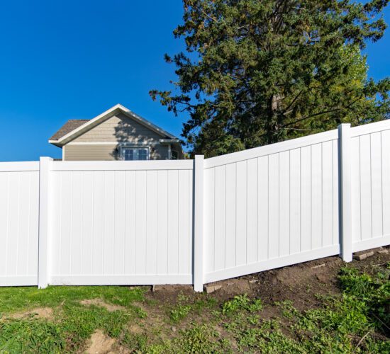 White Vinyl Privacy Fence