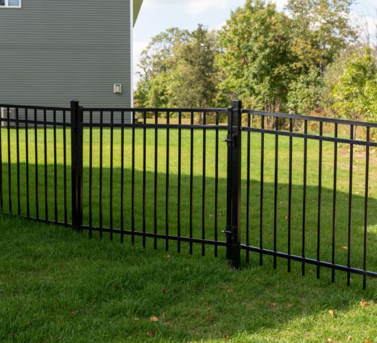 Flat-Top Ornamental Steel Gate