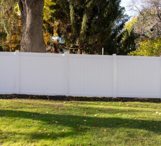 White Vinyl Privacy Fence