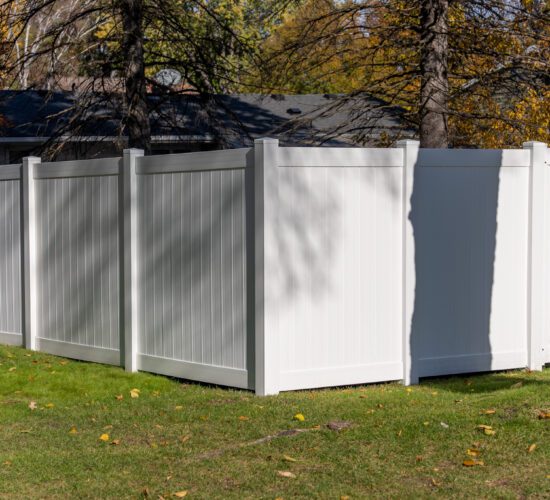 White Vinyl Privacy Fence