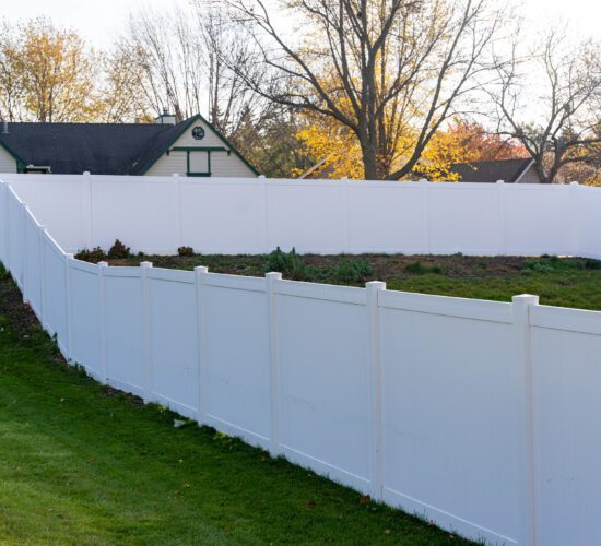 White Vinyl Privacy Fence