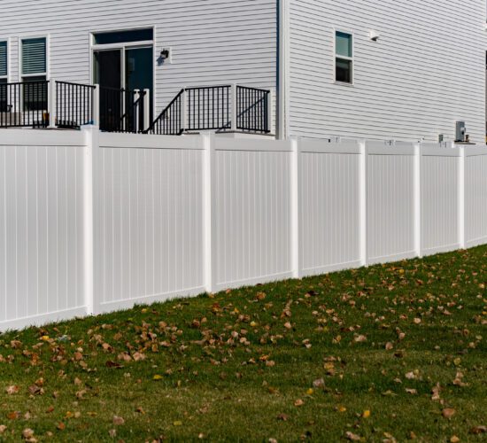 White Vinyl Privacy Fence