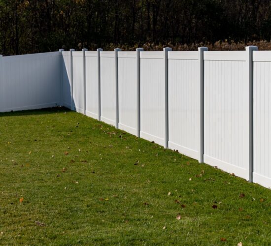 White Vinyl Privacy Fence