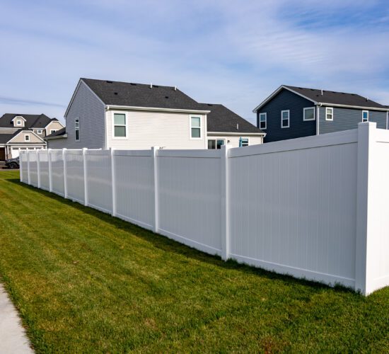 White Vinyl Privacy Fence