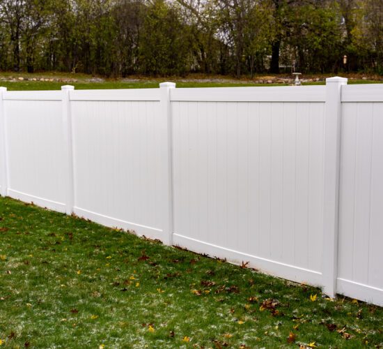 White Vinyl Privacy Fence