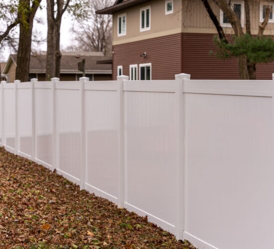 White Vinyl Privacy Fence