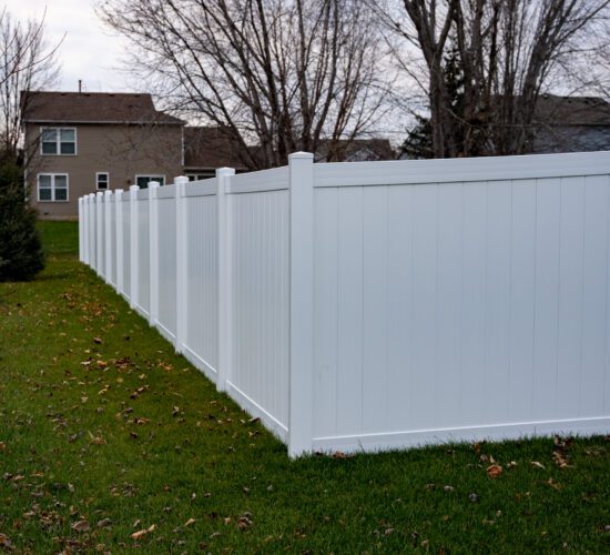 White Vinyl Privacy Fence