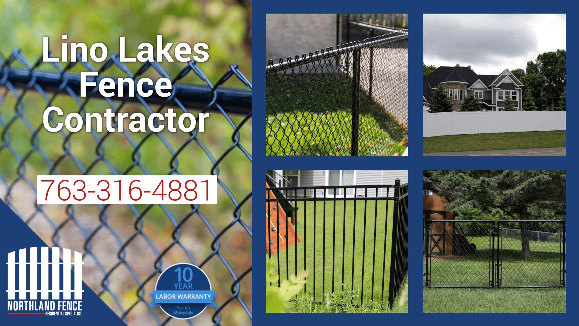Lino Lakes Fence Installation Contractors