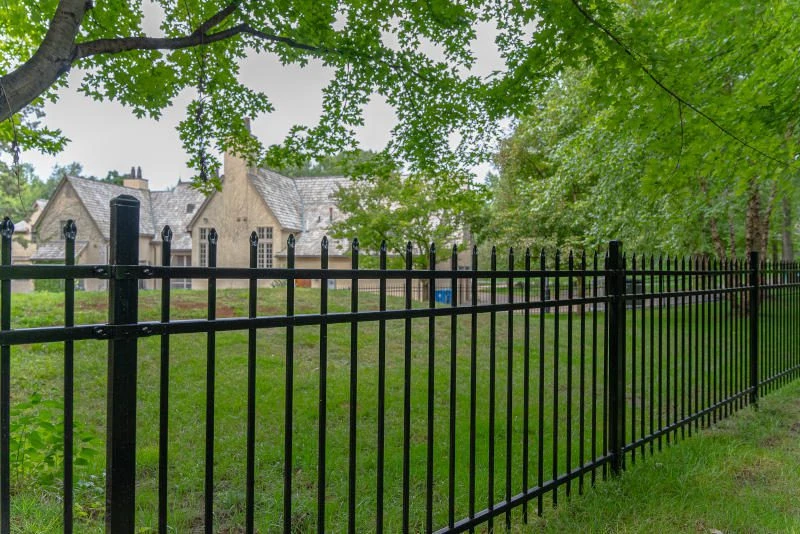 ornamental fence on beautiful property